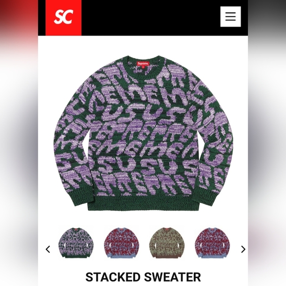 Supreme Staked Sweater *SS23* *NWT* - Picture 1 of 5